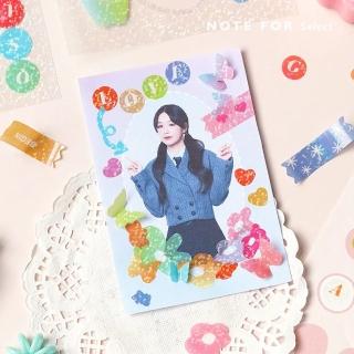【德德小品集】鐳射貼紙 色彩定律(照片貼 框貼 英文 愛心 花朵 羽毛 數字 符號)
