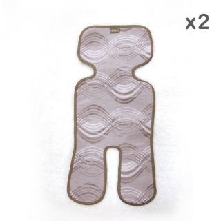 【範登伯格】絲柔涼夏冰絲推車蓆(32x75cm/二入組)