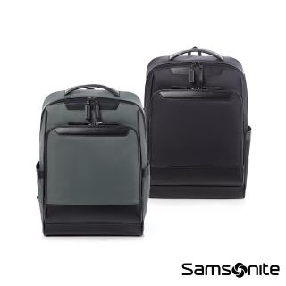 【Samsonite 新秀麗】JEFFERY 質感拼接時尚商務筆電後揹包/雙肩包/電腦包15.6吋(多色可選)