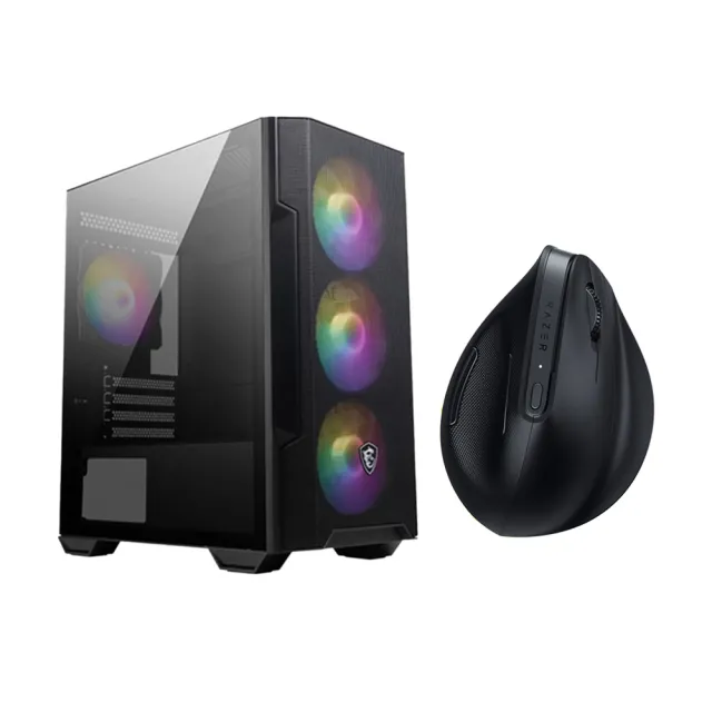 【微星平台】i7-14700F RTX4060(32GB/1TB/W11)電競電腦+雷蛇Pro Click V2 直立式滑鼠