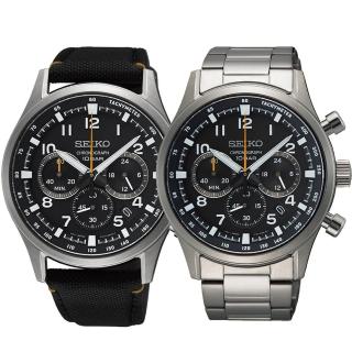 【SEIKO 精工】CS系列 運動三眼計時手錶 43mm(SSB449P1／SSB447P1)