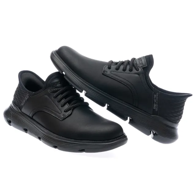 【SKECHERS】男鞋 休閒系列 休閒鞋 瞬穿舒適科技 GARZA 寬楦款(205046WBBK)