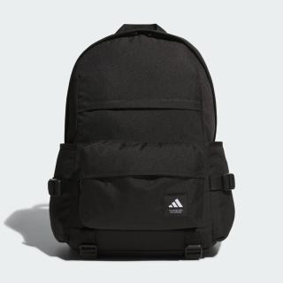 【adidas 愛迪達】Mh 2 In1 Bp 後揹包 運動包 休閒 上課 可拆卸前袋 黑(JL8344)