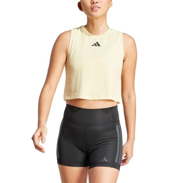 【adidas 愛迪達】短版 運動背心 BOXY TANK 3S 女 - JG6182