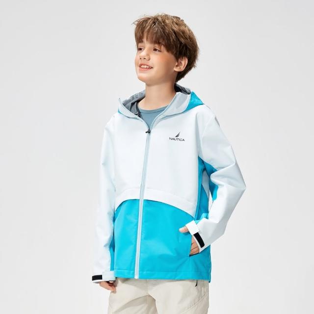 【NAUTICA KIDS】深淺藍防潑水外套 6-18歲 N6630444(Nautica kids 防潑水外套)