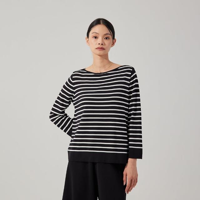 【giordano ladies】條紋針織上衣(02355024)