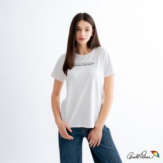【Arnold Palmer 雨傘】女裝-LOGO印花圓領T-shirt(白色)