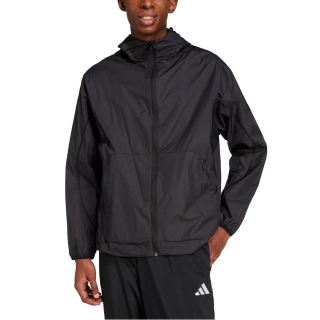 【adidas 愛迪達】連帽運動外套 M CE Q2 WB UPF 男 - JV9275