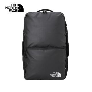【The North Face 官方旗艦】北面男女款黑色DWR防潑水休閒後揹包｜81DNKT0(筆電包/登山包)