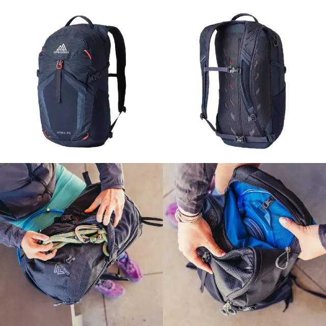【Gregory】後背包 20L Nano 藍 登山包 戶外 運動 大容量(1530588885)