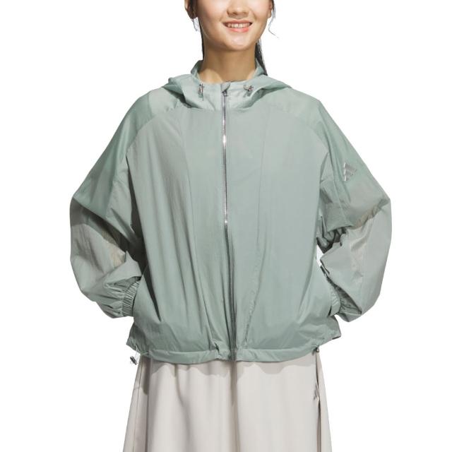 【adidas 愛迪達】連帽運動外套 MT WV JKT 女 - JZ1657