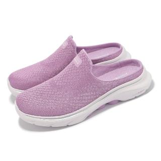 【SKECHERS】懶人鞋 Go Walk 7 女鞋 紫 粉 緩衝 輕量 穆勒鞋 休閒鞋(125266-MVE)