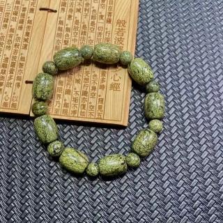 【佰財水晶珠寶】天然藏玉藥王石12mm桶珠手串(手串飾品)