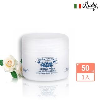 【義大利Rudy】玫瑰純露玻尿酸爆水凝霜50ml(總代理公司貨)