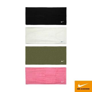 【NIKE 耐吉】毛巾 SOLID CORE 80x35cm 367軍綠/010黑/050米綠/642珊瑚枚粉(運動毛巾 純棉 吸水佳)