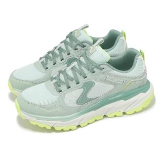 【SKECHERS】休閒鞋 D Lux Journey 女鞋 綠 RELAXED FIT 綁帶 緩衝 厚底 戶外(180223-GRMT)