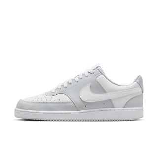 【NIKE 耐吉】COURT VISION LO 休閒鞋 男鞋 灰 白 皮革 板鞋(HM9862-002)