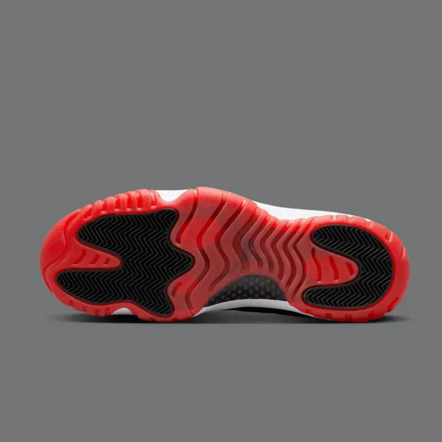 【NIKE 耐吉】休閒鞋 Air Jordan 11 Low Bred 2025 經典回歸 黑白紅 男鞋 FV5104-006