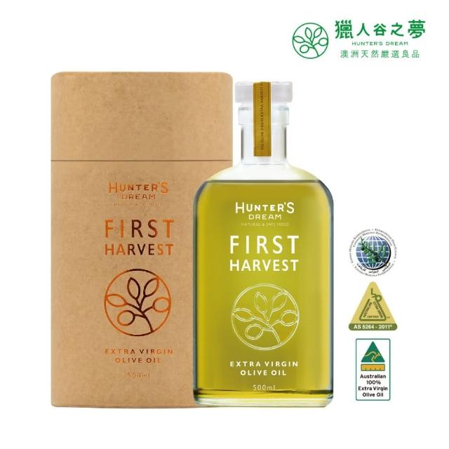【Hunter‘s Dream 獵人谷之夢】澳洲早摘頂級初榨橄欖油 500ml(原瓶原裝進口/國際認證/27度冷壓製造)