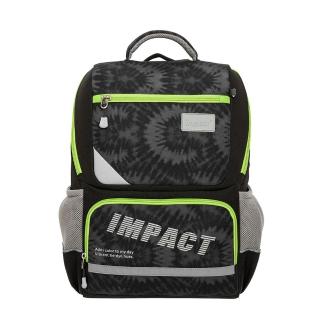 【IMPACT 怡寶】紮染風成長型護脊書包-黑 /個 IM003691BK