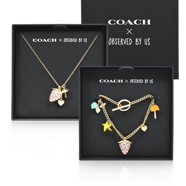 【COACH】X Observed By Us 聯名限定款 草莓 蘑菇 愛心墜飾 項鍊/手鍊(多款可選 母親節 送禮)