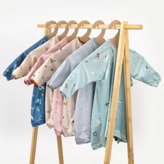 【英國BiBADO】防水嬰兒圍兜 長袖款 吃飯圍兜 防髒耐污(多款可選 副食品 自主進食 畫畫衣)