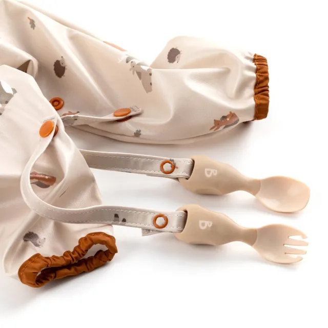 【英國BiBADO】防水嬰兒圍兜 長袖款 吃飯圍兜 防髒耐污(多款可選 副食品 自主進食 畫畫衣)