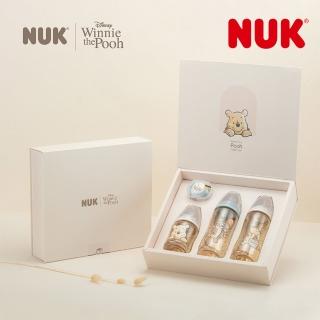 【NUK 官方直營】NUK x Disney小熊維尼聯名新生兒禮盒-PPSU感溫奶瓶+安撫奶嘴(顏色隨機出貨)