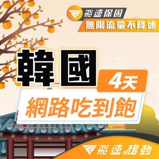 【飛速移動】韓國4天｜高速上網 無限流量吃到飽(韓國網絡卡 韓國網路 韓國 網絡卡 網路 上網 sim卡)