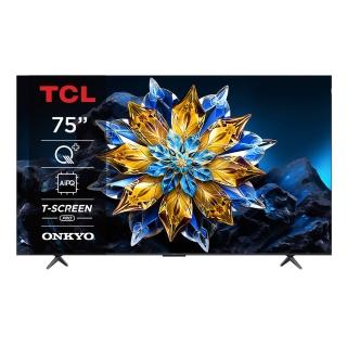 【TCL】75型 4K QLED 120Hz DLG Google TV 量子智慧連網液晶顯示器-基本安裝(75C655 PRO)