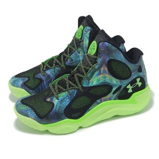 【UNDER ARMOUR】籃球鞋 CURRY Spawn Flotro 男鞋 綠 黑 緩震 回彈 UA(3026640301)
