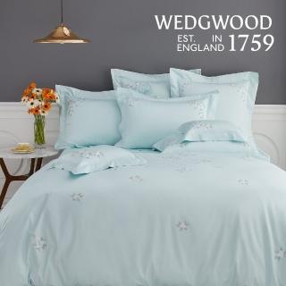 【WEDGWOOD】經典薄被套枕套床包四件組(雙人｜長纖棉刺繡任選)