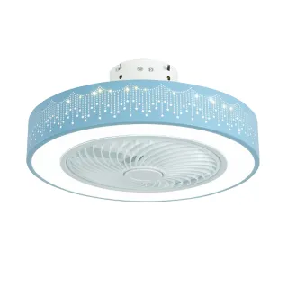 【XINGMU 興沐】臥室超薄隱形風扇燈吸頂led電風扇(多檔調速/廣域吹風/智能定時)