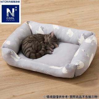 【NITORI 宜得利家居】進階涼感 寵物床 方 DH N COOL SP BEAR GY M 白熊(涼感)