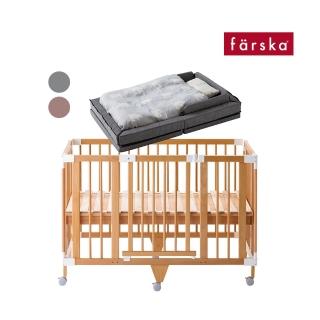 【farska 總代理】童趣森林5合1嬰兒大床組(大床+床墊13件組)