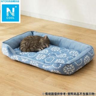 【NITORI 宜得利家居】接觸涼感 寵物床 方 L N COOL BL S251(N COOL 接觸涼感 涼感 寵物床 寵物)