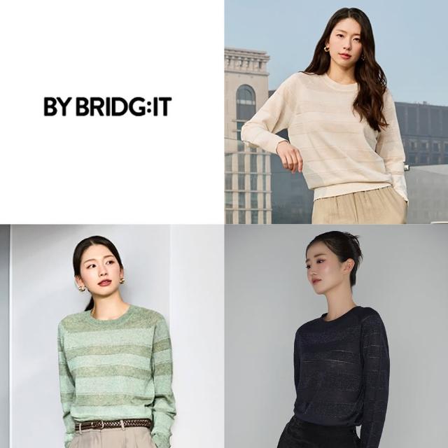 BYBRIDG:IT優質法國亞麻透膚涼織上衣