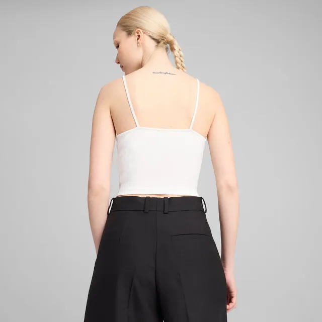 【PUMA】背心 女 運動背心 細肩帶 歐規 ESS 白 62977102