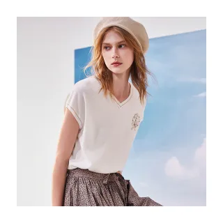【Diffa】D字縫鑽連袖線衫-女