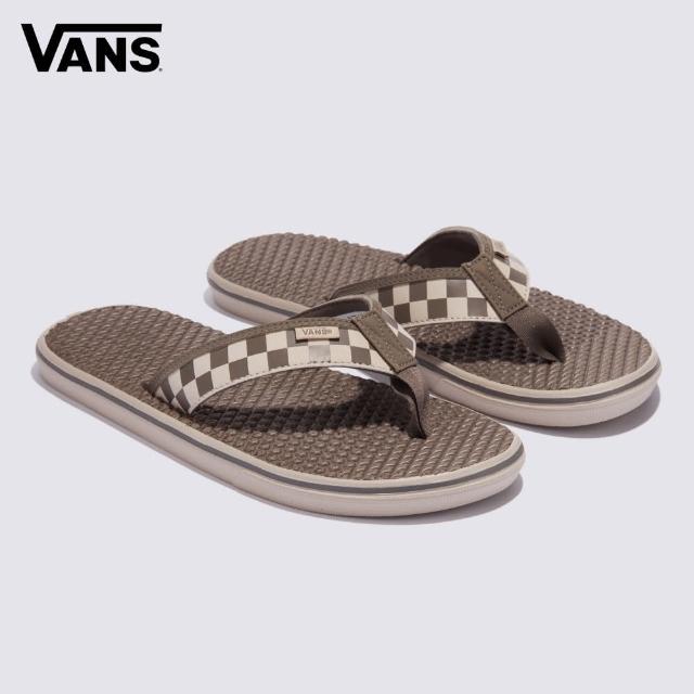 【VANS 官方旗艦】MTE La Costa Lite 男女款咖啡色棋盤格拖鞋