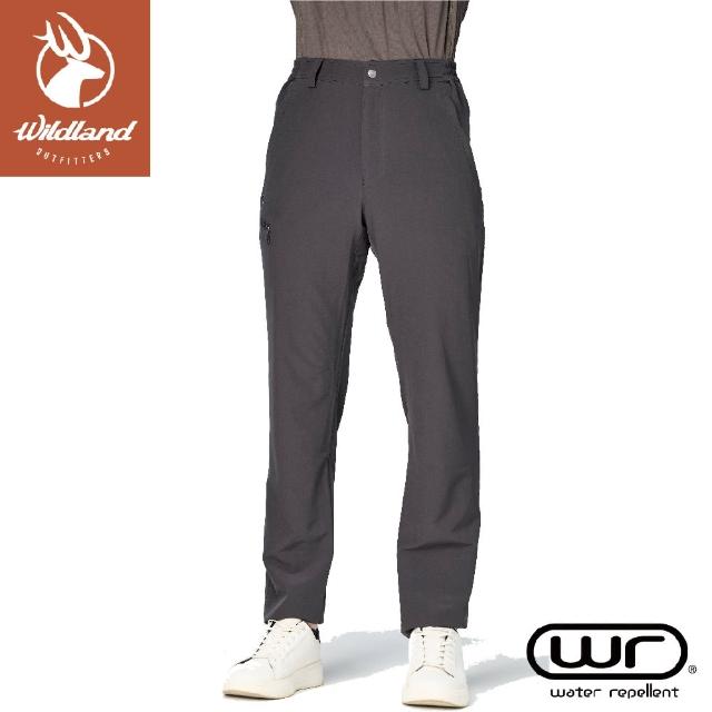 【Wildland 荒野】男 彈性四季款功能長褲《尊爵灰》S2388/機能褲/運動褲/休閒褲/保暖褲(悠遊山水+)