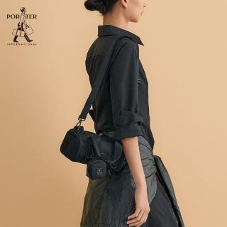 【PORTER INTERNATIONAL】圓筒輪廓ROLLIN手提包-S(黑)