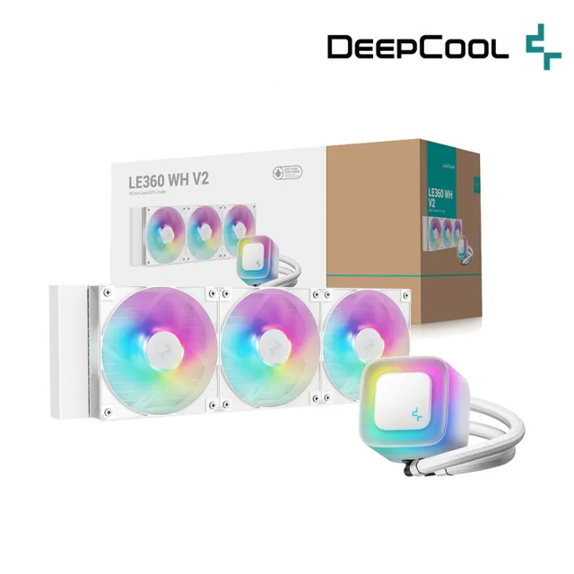 【DeepCool】九州風神 LE360 WH V2 CPU一體式360水冷散熱器(白色)