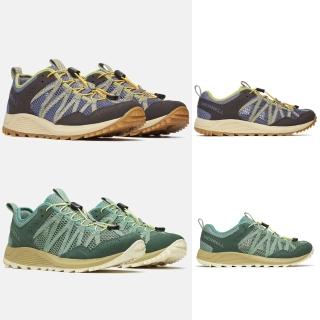 【MERRELL】WILDWOOD AEROSPORT 男款 健走鞋 走路鞋(ML038033 ML038035 靛青 綠 輕量 速乾 快速扣設計)