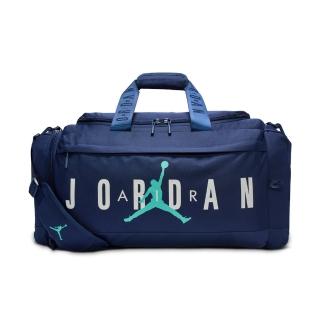 【NIKE 耐吉】Jordan Hbr M 訓練包 運動包 旅行背袋 大容量 手提 獨立鞋袋 深藍(HF7295-410)