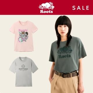 【Roots】男女款-精選Roots 經典海狸圖案LOGO短袖T恤(多款可選)