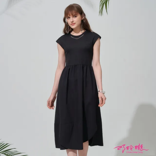 【巧玲瓏】優雅女伶鍊飾無袖洋裝 7335930