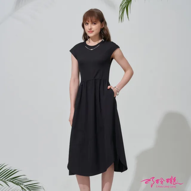 【巧玲瓏】優雅女伶鍊飾無袖洋裝 7335930