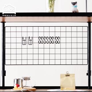 【AMOS 亞摩斯】75*35頂天立地網片置物架(置物架)