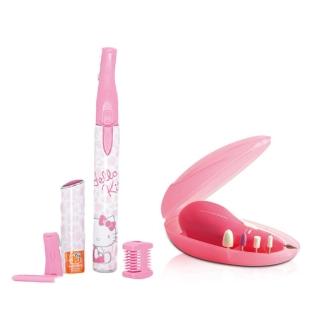【HELLO KITTY】福利品 迷你美體刀 KT-13898 + TOUCHBeauty 五合一電動美甲器 AS-0602A(福利品)